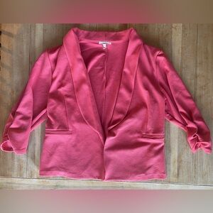 Maurices: Pink, open front blazer (XXL)